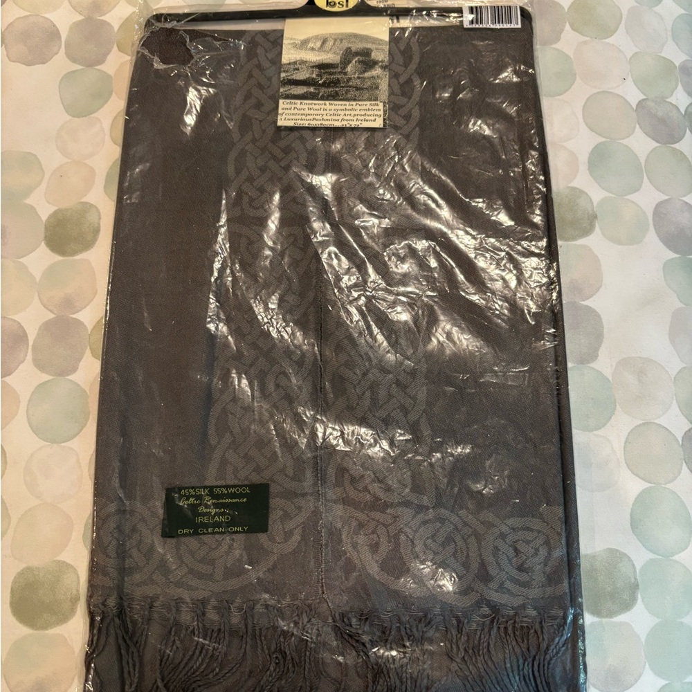 Celtic Renaissance Designs Gray Pashmina